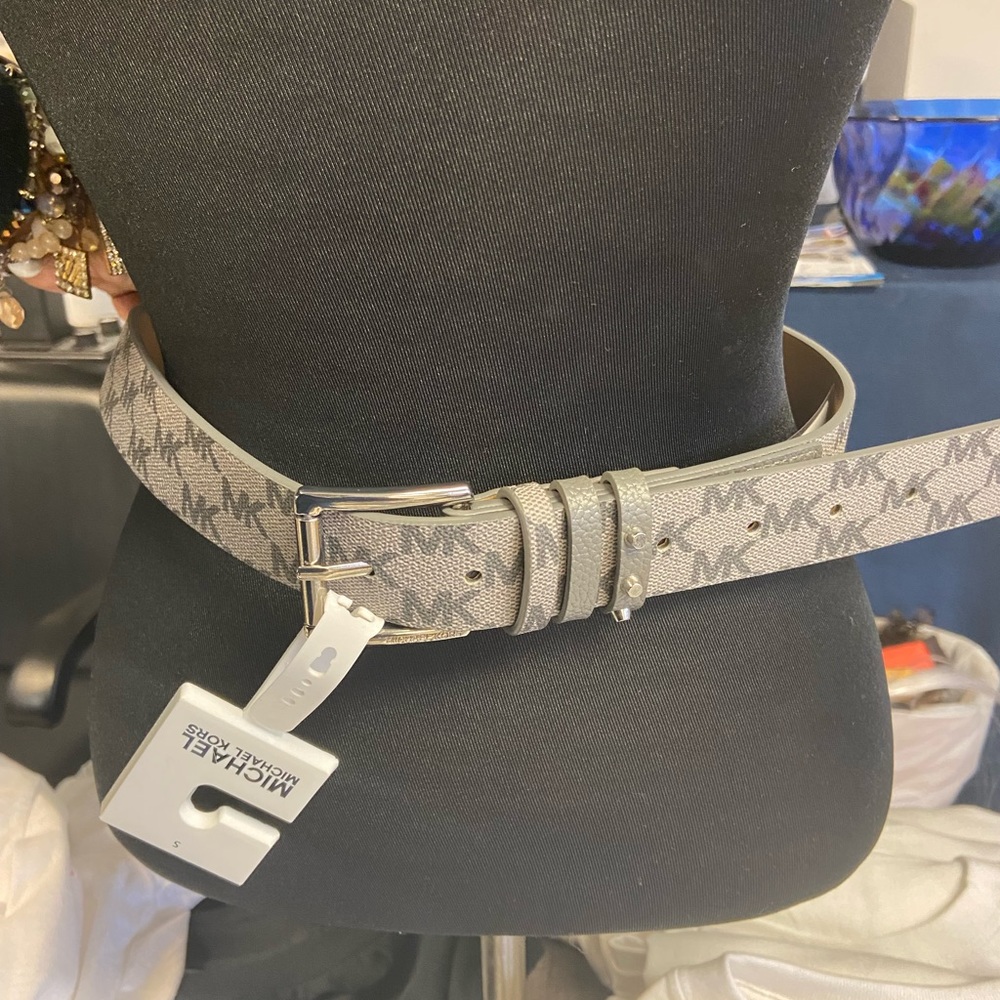 Brand new Michael Kors Gray Belt size small